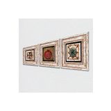 Pinecone Stone Fas Desenli Vintage, Bereket Duası Taş Duvar Tablosu - Çerçeveli Taş Tablo - Dekoratif Duvar Sanatı - Modern Ev ve Ofis Duvar Dekoru T3-140