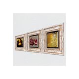Pinecone Stone Gustav Klimt Bauer'in Portresi, Da Vinci Mona Lisa, Nar Taş Duvar Tablosu - Çerçeveli Taş Tablo - Dekoratif Duvar Sanatı - Modern Ev ve Ofis Duvar Dekoru K3-1446
