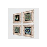 Pinecone Stone Hayat Ağacı, Mandala, Nazar, Şahmeran Taş Duvar Tablosu - Çerçeveli Taş Tablo - Dekoratif Duvar Sanatı - Modern Ev ve Ofis Duvar Dekoru K4-1030