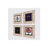 Pinecone Stone Hayat Ağacı, Nar Ağacı, Fatma Ana Eli (Hamsa) Taş Duvar Tablosu - Çerçeveli Taş Tablo - Dekoratif Duvar Sanatı - Modern Ev ve Ofis Duvar Dekoru K4-1168