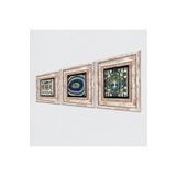 Pinecone Stone Hayat Ağacı, Nazar, Çini Sanatı Taş Duvar Tablosu - Çerçeveli Taş Tablo - Dekoratif Duvar Sanatı - Modern Ev ve Ofis Duvar Dekoru K3-699