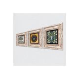 Pinecone Stone Hayat Ağacı, Nazar, Çini Sanatı Taş Duvar Tablosu - Çerçeveli Taş Tablo - Dekoratif Duvar Sanatı - Modern Ev ve Ofis Duvar Dekoru T3-692