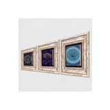 Pinecone Stone Hayat Ağacı, Nazar Taş Duvar Tablosu - Çerçeveli Taş Tablo - Dekoratif Duvar Sanatı - Modern Ev ve Ofis Duvar Dekoru T3-1778