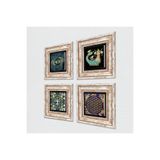 Pinecone Stone Hayat Ağacı, Nazar, Yaşam Çiçeği, Şahmeran Taş Duvar Tablosu - Çerçeveli Taş Tablo - Dekoratif Duvar Sanatı - Modern Ev ve Ofis Duvar Dekoru T4-782