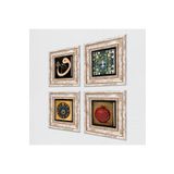 Pinecone Stone Hayat Ağacı, Vav, Nazar, Bereket Duası Taş Duvar Tablosu - Çerçeveli Taş Tablo - Dekoratif Duvar Sanatı - Modern Ev ve Ofis Duvar Dekoru T4-249