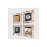 Pinecone Stone Hiç, İhlas Suresi, Araf Suresi 31.Ayet, Semazen Taş Duvar Tablosu - Çerçeveli Taş Tablo - Dekoratif Duvar Sanatı - Modern Ev ve Ofis Duvar Dekoru T4-1883