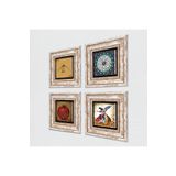 Pinecone Stone Hiç, İhlas Suresi, Bereket Duası, Semazen Taş Duvar Tablosu - Çerçeveli Taş Tablo - Dekoratif Duvar Sanatı - Modern Ev ve Ofis Duvar Dekoru K4-1104