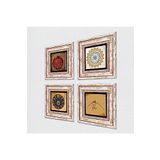 Pinecone Stone Hiç, Şems Suresi, Nazar, Bereket Duası Taş Duvar Tablosu - Çerçeveli Taş Tablo - Dekoratif Duvar Sanatı - Modern Ev ve Ofis Duvar Dekoru T4-1134
