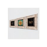 Pinecone Stone Horus'un Gözü, Lotus Çiçeği, Hayat Ağacı Taş Duvar Tablosu - Çerçeveli Taş Tablo - Dekoratif Duvar Sanatı - Modern Ev ve Ofis Duvar Dekoru K3-164