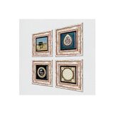 Pinecone Stone Kabe-i Muazzama, Araf Suresi 31.Ayet, Mührü Şerif, Hilye-i Şerif Taş Duvar Tablosu - Çerçeveli Taş Tablo - Dekoratif Duvar Sanatı - Modern Ev ve Ofis Duvar Dekoru T4-1769