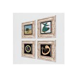 Pinecone Stone Kabe-i Muazzama, Vav, Semazen, Mührü Şerif Taş Duvar Tablosu - Çerçeveli Taş Tablo - Dekoratif Duvar Sanatı - Modern Ev ve Ofis Duvar Dekoru T4-1777