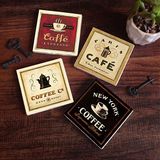 Pinecone Stone Kahve Taş Bardak Altlığı – 4’lü Set, 10x10 cm Dekoratif Masaüstü Koruyucu Doğaltaş Altlık |SC108|