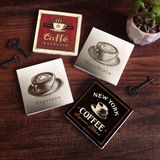 Pinecone Stone Kahve Taş Bardak Altlığı – 4’lü Set, 10x10 cm Dekoratif Masaüstü Koruyucu Doğaltaş Altlık |SC330|
