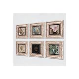 Pinecone Stone Kelebekli Çiçek, Hayat Ağacı Taş Duvar Tablosu - Çerçeveli Taş Tablo - Dekoratif Duvar Sanatı - Modern Ev ve Ofis Duvar Dekoru T6-40