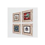 Pinecone Stone Kuş, Nazar, Şahmeran Taş Duvar Tablosu - Çerçeveli Taş Tablo - Dekoratif Duvar Sanatı - Modern Ev ve Ofis Duvar Dekoru T4-1427