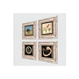 Pinecone Stone Lale, Kabe-i Muazzama, Vav, Mührü Şerif Taş Duvar Tablosu - Çerçeveli Taş Tablo - Dekoratif Duvar Sanatı - Modern Ev ve Ofis Duvar Dekoru T4-1778