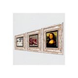 Pinecone Stone Leonardo da Vinci Mona Lisa, At Heykeli, Nar Taş Duvar Tablosu - Çerçeveli Taş Tablo - Dekoratif Duvar Sanatı - Modern Ev ve Ofis Duvar Dekoru K3-1283