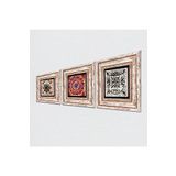 Pinecone Stone Mandala, Fas Desenli Vintage, Çini Sanatı Taş Duvar Tablosu - Çerçeveli Taş Tablo - Dekoratif Duvar Sanatı - Modern Ev ve Ofis Duvar Dekoru K3-392