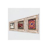 Pinecone Stone Mandala, Leonardo da Vinci At Heykeli, Nar Taş Duvar Tablosu - Çerçeveli Taş Tablo - Dekoratif Duvar Sanatı - Modern Ev ve Ofis Duvar Dekoru K3-1328