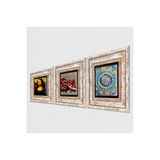 Pinecone Stone Mandala, Leonardo da Vinci Mona Lisa, Nar Taş Duvar Tablosu - Çerçeveli Taş Tablo - Dekoratif Duvar Sanatı - Modern Ev ve Ofis Duvar Dekoru K3-1435