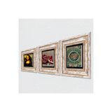 Pinecone Stone Mandala, Leonardo da Vinci Mona Lisa, Nar Taş Duvar Tablosu - Çerçeveli Taş Tablo - Dekoratif Duvar Sanatı - Modern Ev ve Ofis Duvar Dekoru K3-1437