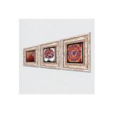 Pinecone Stone Mandala, Nar, Nar Ağacı Taş Duvar Tablosu - Çerçeveli Taş Tablo - Dekoratif Duvar Sanatı - Modern Ev ve Ofis Duvar Dekoru T3-389