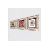 Pinecone Stone Mandala, Sri Yantra, Fas Desenli Vintage Taş Duvar Tablosu - Çerçeveli Taş Tablo - Dekoratif Duvar Sanatı - Modern Ev ve Ofis Duvar Dekoru K3-393