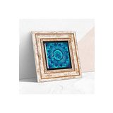 Pinecone Stone Mandala Taş Duvar Tablosu - Çerçeveli Taş Tablo - Dekoratif Duvar Sanatı - Modern Ev ve Ofis Duvar Dekoru K1-227