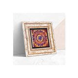 Pinecone Stone Mandala Taş Duvar Tablosu - Çerçeveli Taş Tablo - Dekoratif Duvar Sanatı - Modern Ev ve Ofis Duvar Dekoru T1-230