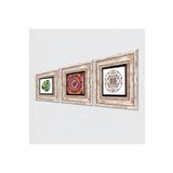 Pinecone Stone Mandala, Yaprak, Sri Yantra Taş Duvar Tablosu - Çerçeveli Taş Tablo - Dekoratif Duvar Sanatı - Modern Ev ve Ofis Duvar Dekoru K3-395