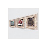 Pinecone Stone Mandala, Yaşam Çiçeği, Nar Ağacı Taş Duvar Tablosu - Çerçeveli Taş Tablo - Dekoratif Duvar Sanatı - Modern Ev ve Ofis Duvar Dekoru T3-343