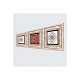 Pinecone Stone Mandala, Yaşam Çiçeği, Sri Yantra Taş Duvar Tablosu - Çerçeveli Taş Tablo - Dekoratif Duvar Sanatı - Modern Ev ve Ofis Duvar Dekoru T3-394