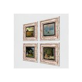 Pinecone Stone Monet Kırda Öğle Yemeği, Bahçedeki Kadın, Gelincikler, Gün Doğumu Taş Duvar Tablosu - Çerçeveli Taş Tablo - Dekoratif Duvar Sanatı - Modern Ev ve Ofis Duvar Dekoru T4-1175