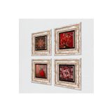Pinecone Stone Nar, Desen, Badem Ağacı Taş Duvar Tablosu - Çerçeveli Taş Tablo - Dekoratif Duvar Sanatı - Modern Ev ve Ofis Duvar Dekoru T4-1356