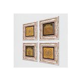 Pinecone Stone Nas Suresi, Felak Suresi, Nazar Duası, Esma'ül Hüsna Taş Duvar Tablosu - Çerçeveli Taş Tablo - Dekoratif Duvar Sanatı - Modern Ev ve Ofis Duvar Dekoru K4-1027