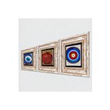 Pinecone Stone Nazar, Bereket Duası Taş Duvar Tablosu - Çerçeveli Taş Tablo - Dekoratif Duvar Sanatı - Modern Ev ve Ofis Duvar Dekoru T3-1964