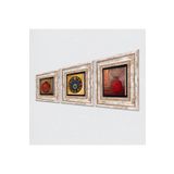 Pinecone Stone Nazar Boncuğu, Nar, Bereket Duası Taş Duvar Tablosu - Çerçeveli Taş Tablo - Dekoratif Duvar Sanatı - Modern Ev ve Ofis Duvar Dekoru T3-280