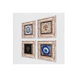 Pinecone Stone Nazar, Çini Sanatı, Hayat Ağacı Taş Duvar Tablosu - Çerçeveli Taş Tablo - Dekoratif Duvar Sanatı - Modern Ev ve Ofis Duvar Dekoru T4-1553