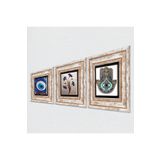 Pinecone Stone Nazar, Ebru Sanatı, Fatma Ana Eli (Hamsa) Taş Duvar Tablosu - Çerçeveli Taş Tablo - Dekoratif Duvar Sanatı - Modern Ev ve Ofis Duvar Dekoru K3-1990