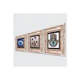 Pinecone Stone Nazar, Ebru Sanatı, Fatma Ana Eli (Hamsa) Taş Duvar Tablosu - Çerçeveli Taş Tablo - Dekoratif Duvar Sanatı - Modern Ev ve Ofis Duvar Dekoru T3-1990