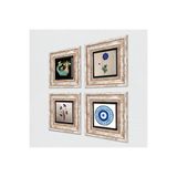 Pinecone Stone Nazar, Ebru Sanatı, Şahmeran Taş Duvar Tablosu - Çerçeveli Taş Tablo - Dekoratif Duvar Sanatı - Modern Ev ve Ofis Duvar Dekoru T4-992