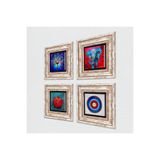 Pinecone Stone Nazar, Fil, Hayat Ağacı, Nar Taş Duvar Tablosu - Çerçeveli Taş Tablo - Dekoratif Duvar Sanatı - Modern Ev ve Ofis Duvar Dekoru K4-871