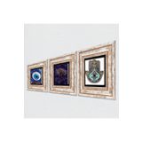 Pinecone Stone Nazar, Hayat Ağacı, Fatma Ana Eli (Hamsa) Taş Duvar Tablosu - Çerçeveli Taş Tablo - Dekoratif Duvar Sanatı - Modern Ev ve Ofis Duvar Dekoru T3-1985