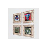 Pinecone Stone Nazar, Hayat Ağacı, Mandala, Fil Taş Duvar Tablosu - Çerçeveli Taş Tablo - Dekoratif Duvar Sanatı - Modern Ev ve Ofis Duvar Dekoru K4-886