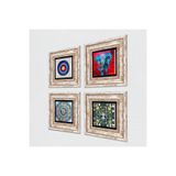 Pinecone Stone Nazar, Hayat Ağacı, Mandala, Fil Taş Duvar Tablosu - Çerçeveli Taş Tablo - Dekoratif Duvar Sanatı - Modern Ev ve Ofis Duvar Dekoru T4-888