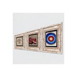 Pinecone Stone Nazar, Hayat Ağacı, Nar Taş Duvar Tablosu - Çerçeveli Taş Tablo - Dekoratif Duvar Sanatı - Modern Ev ve Ofis Duvar Dekoru K3-946
