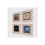 Pinecone Stone Nazar, Hayat Ağacı, Nar Taş Duvar Tablosu - Çerçeveli Taş Tablo - Dekoratif Duvar Sanatı - Modern Ev ve Ofis Duvar Dekoru K4-1550