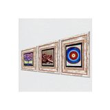 Pinecone Stone Nazar, Hayat Ağacı, Nar Taş Duvar Tablosu - Çerçeveli Taş Tablo - Dekoratif Duvar Sanatı - Modern Ev ve Ofis Duvar Dekoru T3-1065