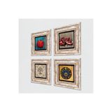 Pinecone Stone Nazar, Hayat Ağacı, Nar Taş Duvar Tablosu - Çerçeveli Taş Tablo - Dekoratif Duvar Sanatı - Modern Ev ve Ofis Duvar Dekoru T4-653