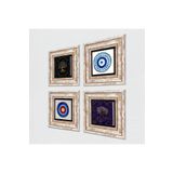 Pinecone Stone Nazar, Hayat Ağacı Taş Duvar Tablosu - Çerçeveli Taş Tablo - Dekoratif Duvar Sanatı - Modern Ev ve Ofis Duvar Dekoru T4-1174